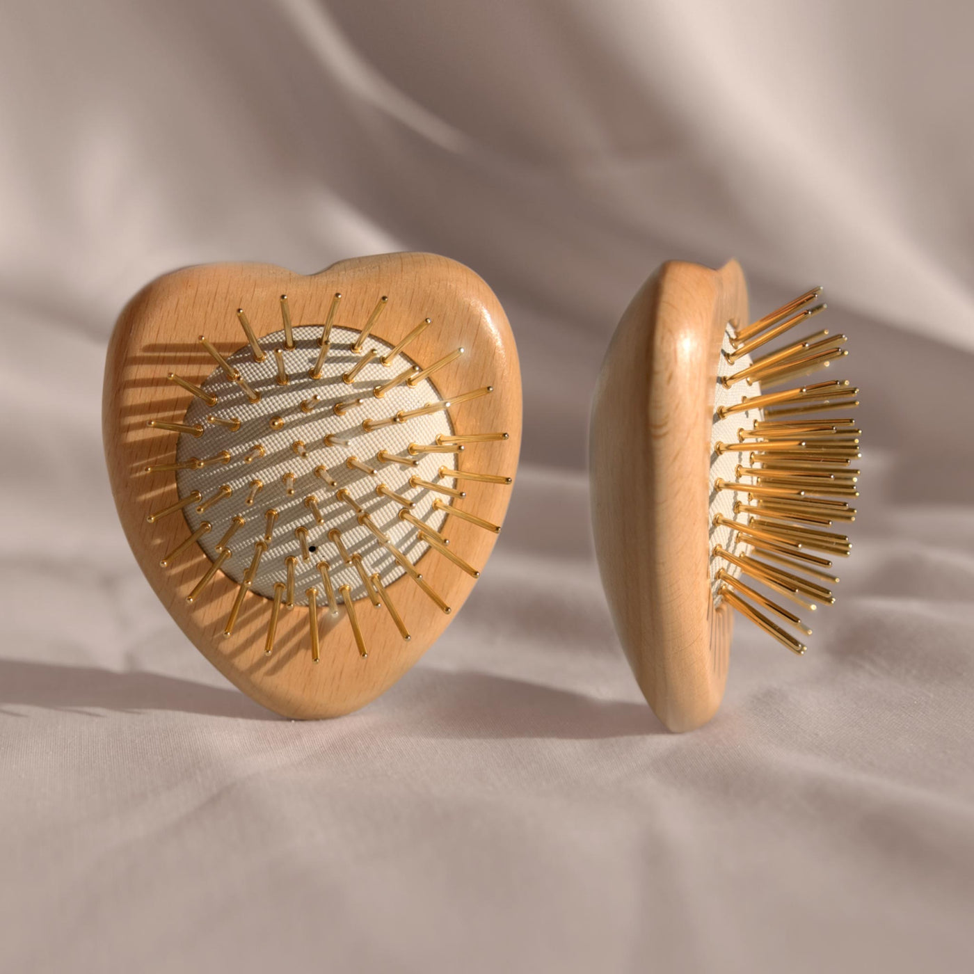 Gua Sha Hair & Scalp Brush: Love Heart Wooden Edition