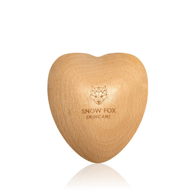 Gua Sha Hair & Scalp Brush: Love Heart Wooden Edition