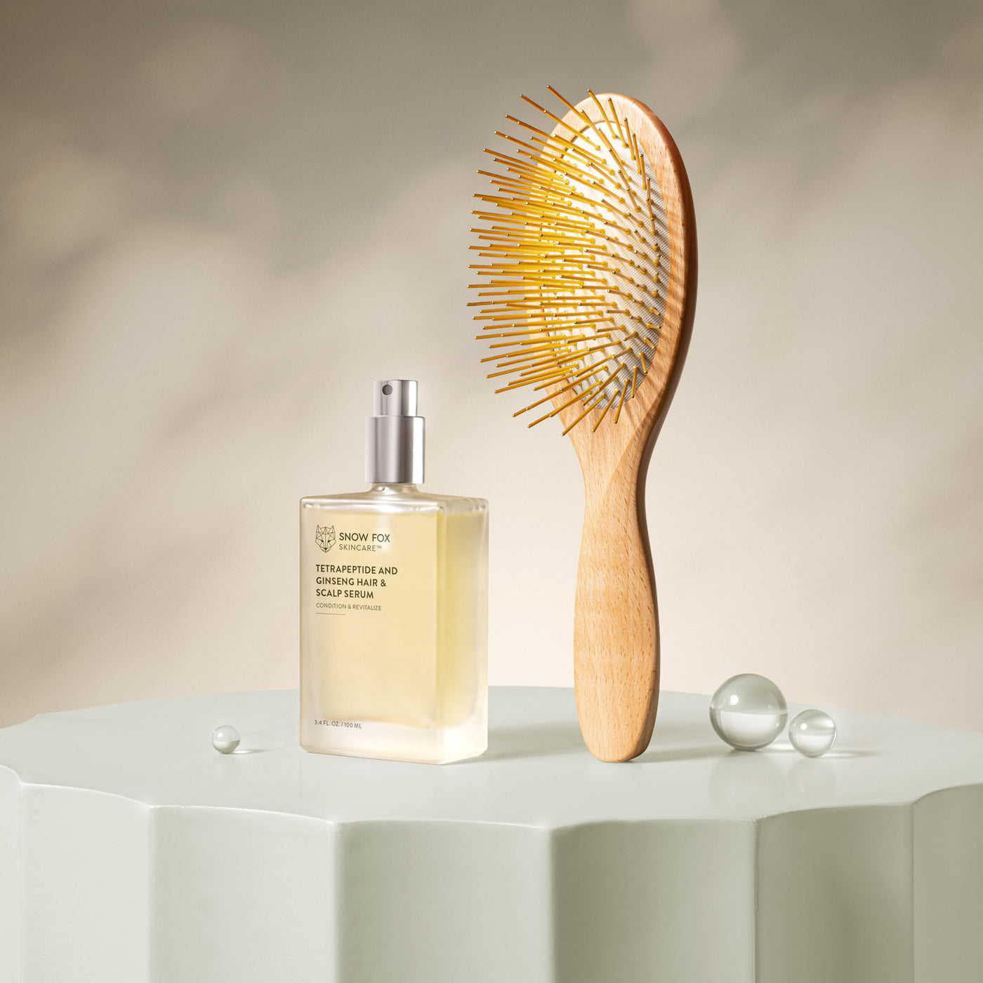 Gua Sha Hair & Scalp Brush: Premium Wooden Edition